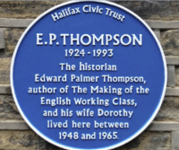 Blue Plaque E.P. Thompson 